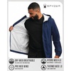 image:imageSpyder Mens Rain Jacket  Waterproof Lightweight Hooded WindbreakerDark Navy