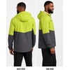 image:imageSpyder Mens Rain Jacket  Waterproof Lightweight Hooded WindbreakerLime Punch