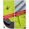 image:imageSpyder Mens Rain Jacket  Waterproof Lightweight Hooded WindbreakerLime Punch