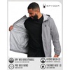 image:imageSpyder Mens Rain Jacket  Waterproof Lightweight Hooded WindbreakerPewter