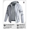 image:imageSpyder Mens Rain Jacket  Waterproof Lightweight Hooded WindbreakerPewter Reflective Taping