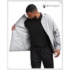 image:imageSpyder Mens Rain Jacket  Waterproof Lightweight Hooded WindbreakerPewter Reflective Taping