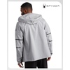 image:imageSpyder Mens Rain Jacket  Waterproof Lightweight Hooded WindbreakerPewter Reflective Taping