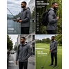 image:imageSpyder Mens Rain Jacket  Waterproof Lightweight Hooded WindbreakerPolar