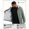image:imageSpyder Mens Rain Jacket  Waterproof Lightweight Hooded WindbreakerSpruce Green