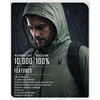 image:imageSpyder Mens Rain Jacket  Waterproof Lightweight Hooded WindbreakerSpruce Green