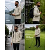 image:imageSpyder Mens Rain Jacket  Waterproof Lightweight Hooded WindbreakerStone Beige