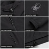 image:imageSpyder Mens Windbreaker Jacket  Hooded Lightweight Breathable HikingBlack Shadow