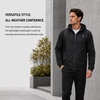 image:imageSpyder Mens Windbreaker Jacket  Hooded Lightweight Breathable HikingBlack Shadow