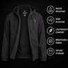 image:imageSpyder Mens Windbreaker Jacket  Hooded Lightweight Breathable HikingBlack Shadow