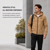 image:imageSpyder Mens Windbreaker Jacket  Hooded Lightweight Breathable HikingKhaki