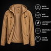 image:imageSpyder Mens Windbreaker Jacket  Hooded Lightweight Breathable HikingKhaki