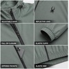 image:imageSpyder Mens Windbreaker Jacket  Hooded Lightweight Breathable HikingSpruce Green Forest