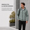 image:imageSpyder Mens Windbreaker Jacket  Hooded Lightweight Breathable HikingSpruce Green Forest