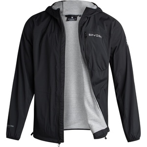 image:imageSpyder Mens Rain Jacket  Water Resistant Hooded Lightweight TravelBlack