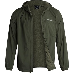 image:imageSpyder Mens Rain Jacket  Water Resistant Hooded Lightweight TravelOlive