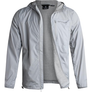image:imageSpyder Mens Rain Jacket  Water Resistant Hooded Lightweight TravelPewter