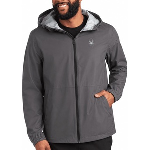 image:imageSpyder Mens Rain Jacket  Waterproof Lightweight Hooded WindbreakerPolar