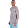 image:imageSpyder Mens Hooded Long Sleeve Rashguard  QuickDry Long Sleeve Swim Shirt Sun ProtectionAlloy
