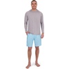 image:imageSpyder Mens Hooded Long Sleeve Rashguard  QuickDry Long Sleeve Swim Shirt Sun ProtectionAlloy