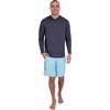 image:imageSpyder Mens Hooded Long Sleeve Rashguard  QuickDry Long Sleeve Swim Shirt Sun ProtectionEbony