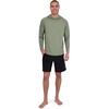 image:imageSpyder Mens Hooded Long Sleeve Rashguard  QuickDry Long Sleeve Swim Shirt Sun ProtectionSea Green