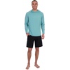 image:imageSpyder Mens Hooded Long Sleeve Rashguard  QuickDry Long Sleeve Swim Shirt Sun ProtectionWasabi