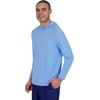image:imageSpyder Mens Hooded Long Sleeve Rashguard  QuickDry Swim Shirt Sun Protection Performance HoodieAzure