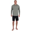 image:imageSpyder Mens Hooded Long Sleeve Rashguard  QuickDry Swim Shirt Sun Protection Performance HoodieKombu Green