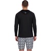 image:imageSpyder Mens Hooded Long Sleeve Rashguard  QuickDry Swim Shirt Sun Protection TopBlack