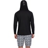 image:imageSpyder Mens Hooded Long Sleeve Rashguard  QuickDry Swim Shirt Sun Protection TopBlack