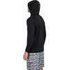 image:imageSpyder Mens Hooded Long Sleeve Rashguard  QuickDry Swim Shirt Sun Protection TopBlack