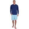 image:imageSpyder Mens Long Sleeve Rashguard  QuickDry Swim Shirt Sun Protection Performance Long Sleeve TopAbyss