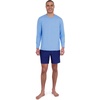 image:imageSpyder Mens Long Sleeve Rashguard  QuickDry Swim Shirt Sun Protection Performance Long Sleeve TopAzure