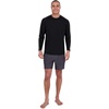 image:imageSpyder Mens Long Sleeve Rashguard  QuickDry Swim Shirt Sun Protection Performance Long Sleeve TopBlack