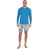 image:imageSpyder Mens Long Sleeve Rashguard  QuickDry Swim Shirt Sun Protection Performance Long Sleeve TopCerulean