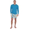image:imageSpyder Mens Long Sleeve Rashguard  QuickDry Swim Shirt Sun Protection Performance Long Sleeve TopCerulean