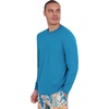 image:imageSpyder Mens Long Sleeve Rashguard  QuickDry Swim Shirt Sun Protection Performance Long Sleeve TopCerulean