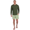 image:imageSpyder Mens Long Sleeve Rashguard  QuickDry Swim Shirt Sun Protection Performance Long Sleeve TopK Green