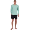 image:imageSpyder Mens Long Sleeve Rashguard  QuickDry Swim Shirt Sun Protection Performance Long Sleeve TopPeas