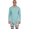 image:imageSpyder Mens Long Sleeve Rashguard  QuickDry Swim Shirt Sun Protection Performance Long Sleeve TopWasabi