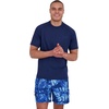 image:imageSpyder Mens Short Sleeve Rashguard  QuickDry Swim Shirt with Sun Protection Performance TopAbyss