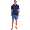 image:imageSpyder Mens Short Sleeve Rashguard  QuickDry Swim Shirt with Sun Protection Performance TopAbyss