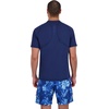 image:imageSpyder Mens Short Sleeve Rashguard  QuickDry Swim Shirt with Sun Protection Performance TopAbyss