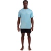 image:imageSpyder Mens Short Sleeve Rashguard  QuickDry Swim Shirt with Sun Protection Performance TopBlue