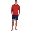 image:imageSpyder Mens Short Sleeve Rashguard  QuickDry Swim Shirt with Sun Protection Performance TopRed Ochre