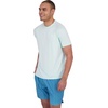 image:imageSpyder Mens Short Sleeve Rashguard  QuickDry Swim Shirt with Sun Protection Performance TopTeal