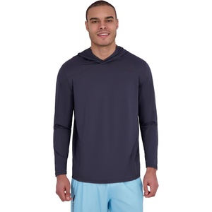 image:imageSpyder Mens Hooded Long Sleeve Rashguard  QuickDry Long Sleeve Swim Shirt Sun ProtectionEbony