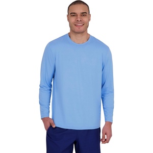 image:imageSpyder Mens Long Sleeve Rashguard  QuickDry Swim Shirt Sun Protection Performance Long Sleeve TopAzure
