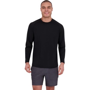 image:imageSpyder Mens Long Sleeve Rashguard  QuickDry Swim Shirt Sun Protection Performance Long Sleeve TopBlack